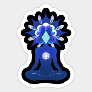 Aura Blue Meditation 04 Sticker